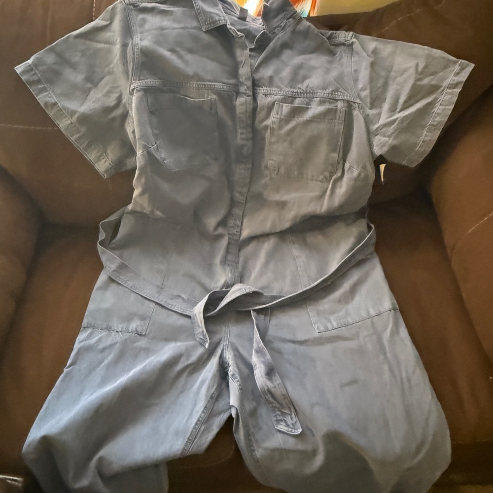 STUNNING Denim Short Sleeve Jumpsuit